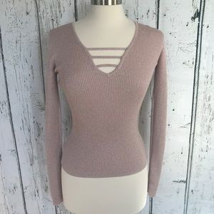 Express Women’s Long Sleeve Fitted Sweater